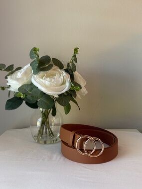 Women's Plus Size Brown Belt
